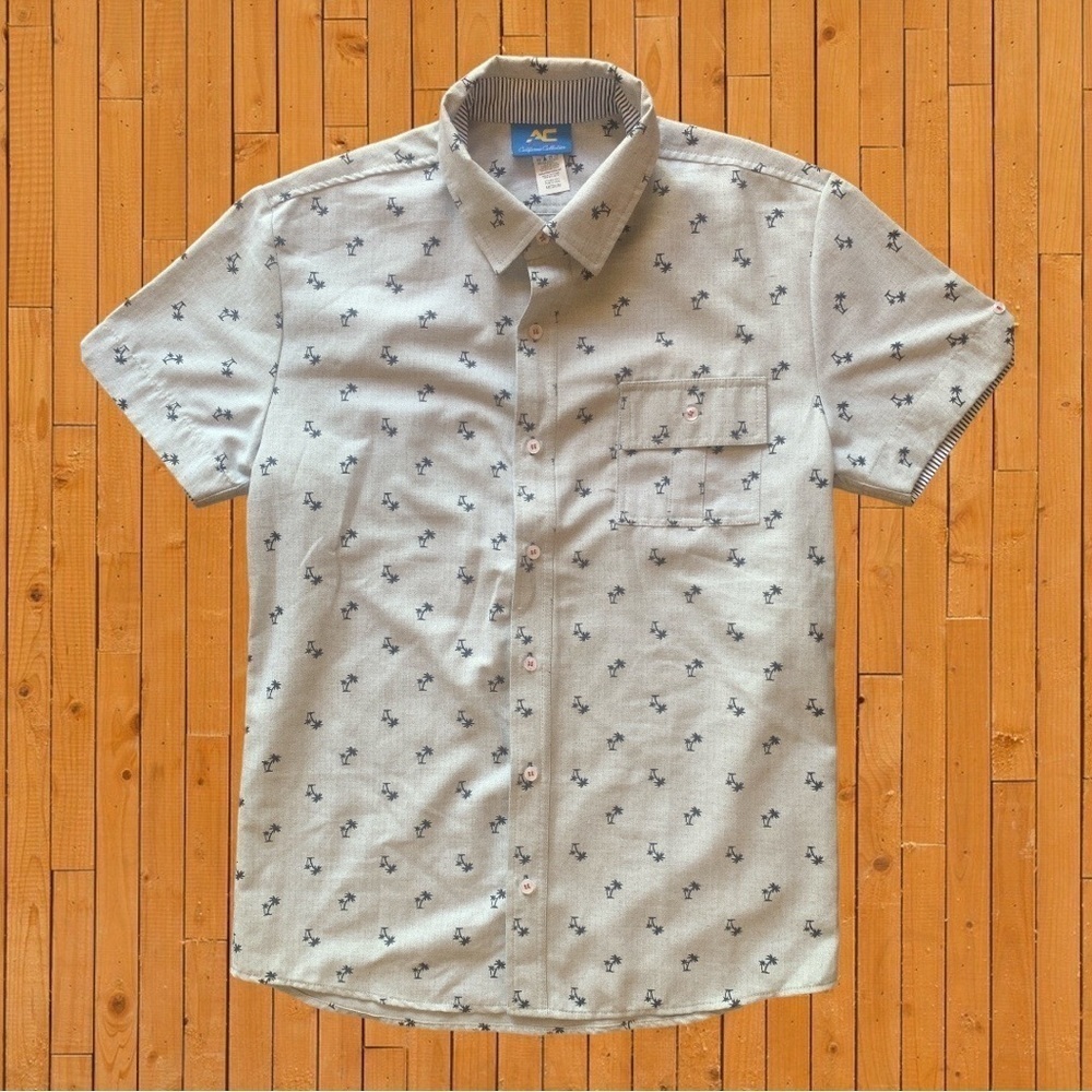 Men's Short Sleeve Patterned Shirt